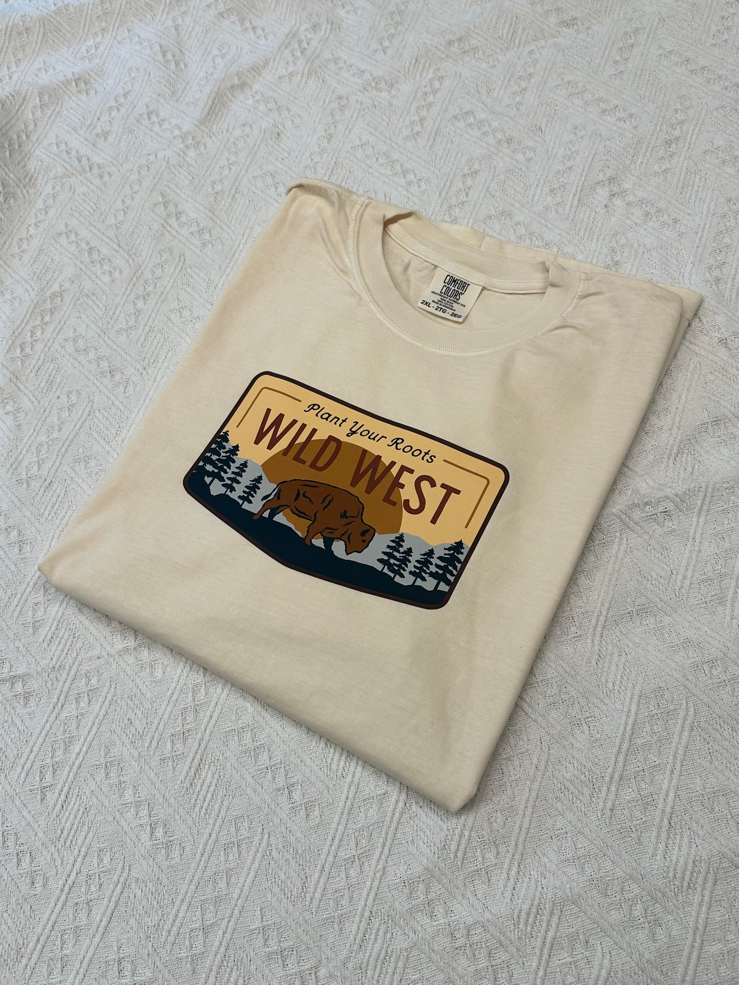 Wild West Comfort Colors Tee – Western Graphic T-Shirt