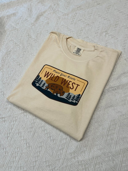 Wild West Comfort Colors Tee – Western Graphic T-Shirt