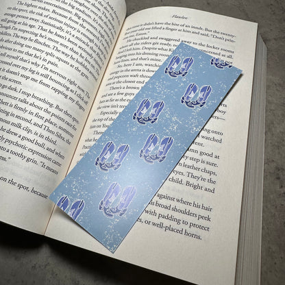 Blue Boots Paper Bookmark | Western Bookmark