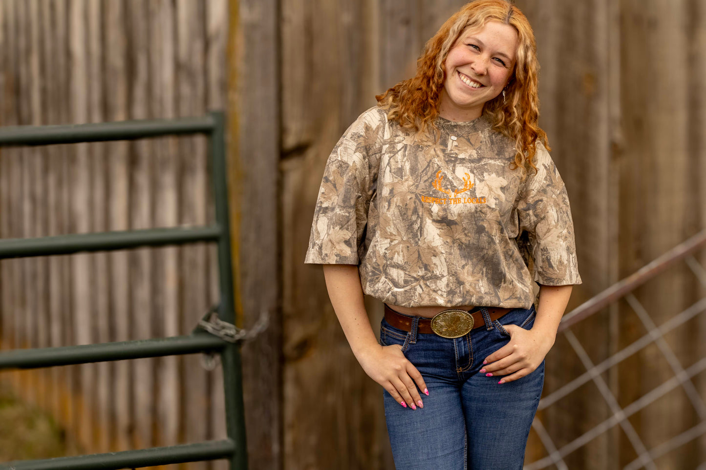 Respect the Locals Embroidered Heavyweight Camo Tee