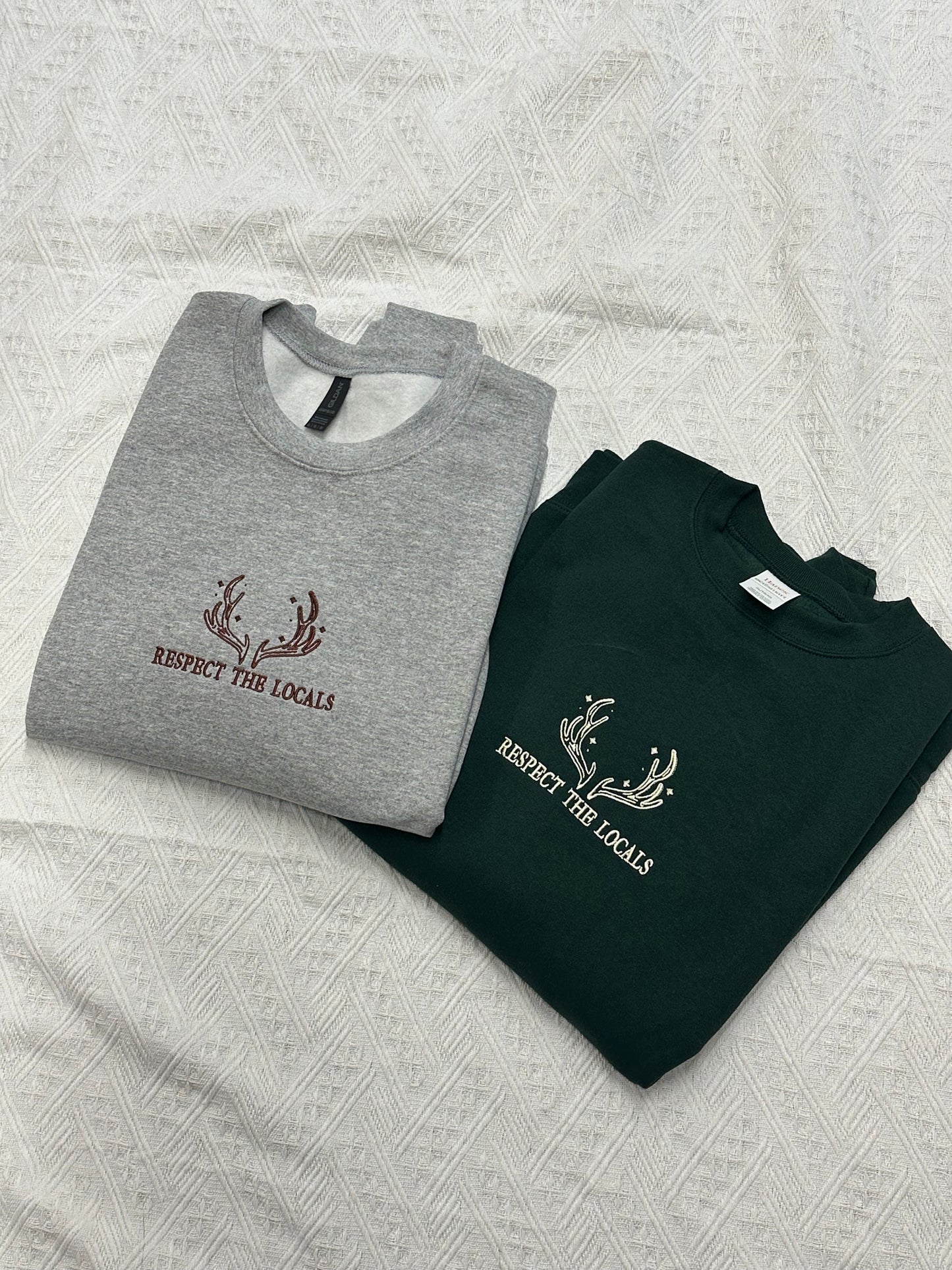 PREORDER - Respect the Locals Embroidered Crewneck