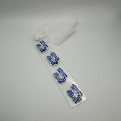 Blue Boots Acrylic Bookmark | Western Bookmark