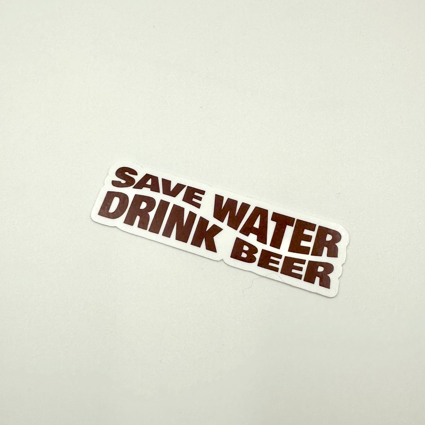 Save water drink beer sticker