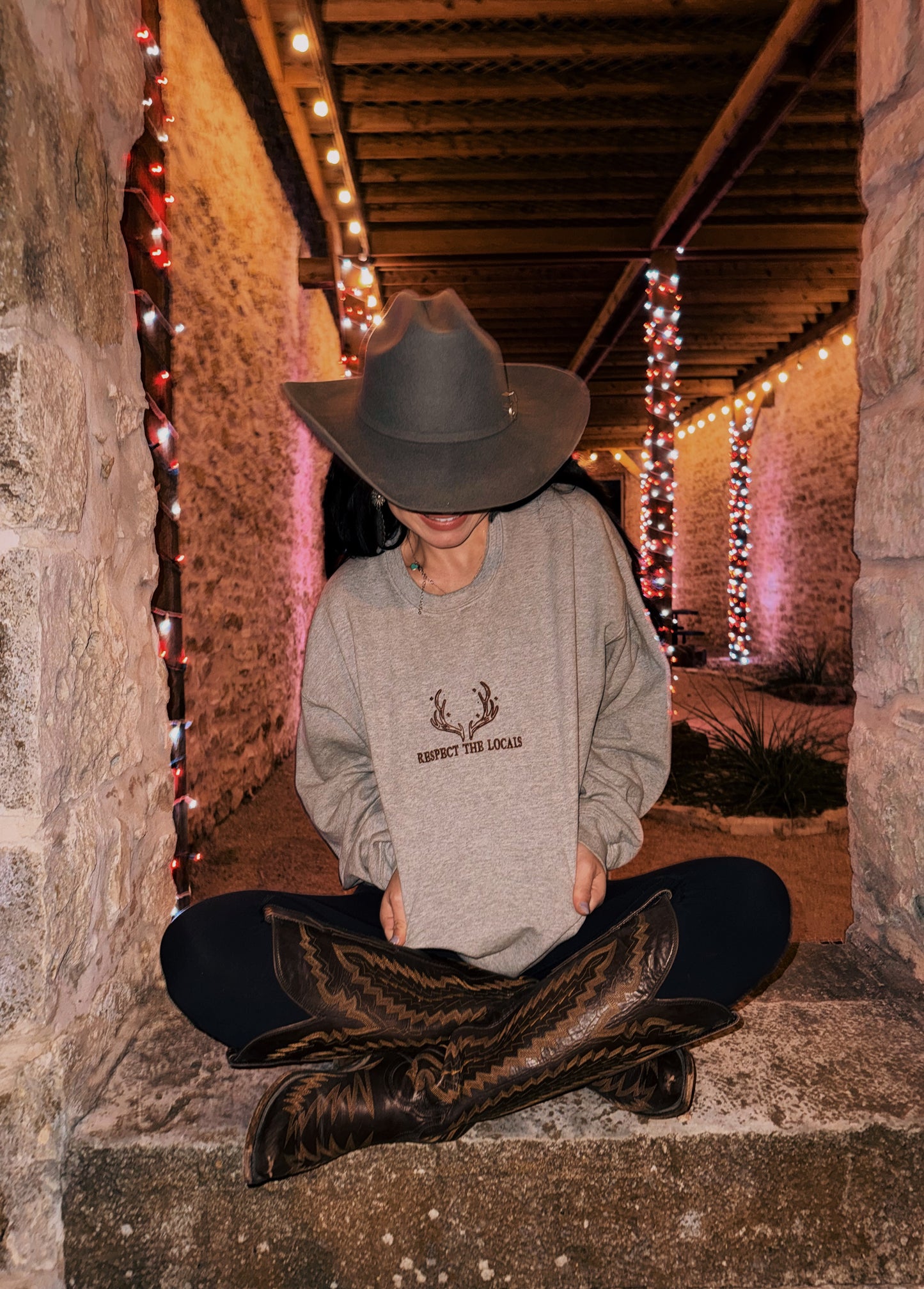 PREORDER - Respect the Locals Embroidered Crewneck