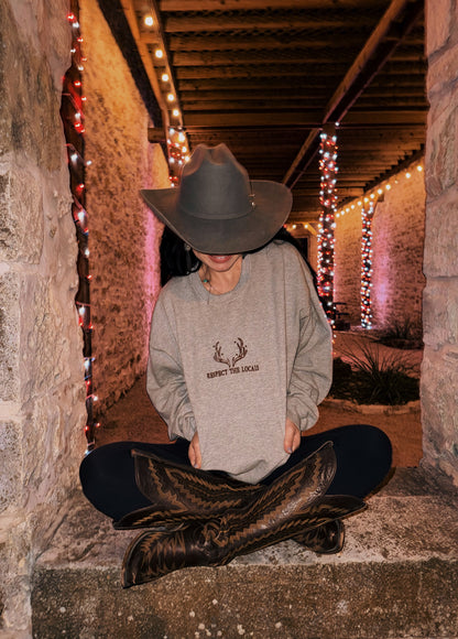 PREORDER - Respect the Locals Embroidered Crewneck