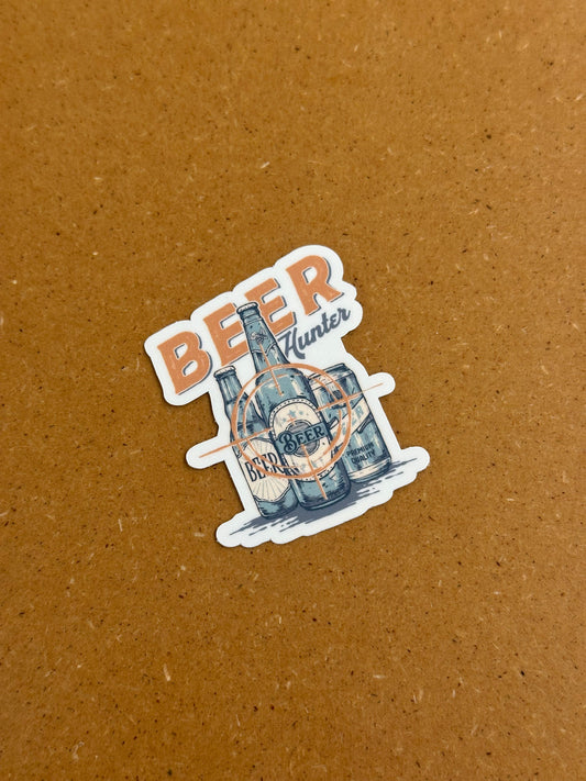 Beer hunter sticker