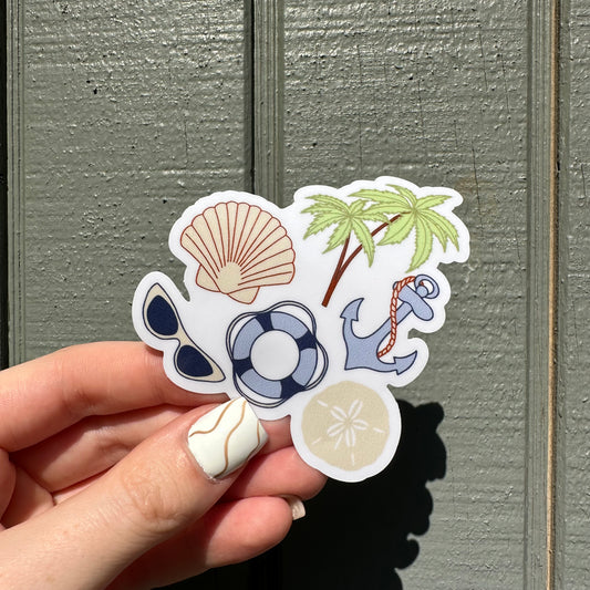 Coastal Cluster Sticker