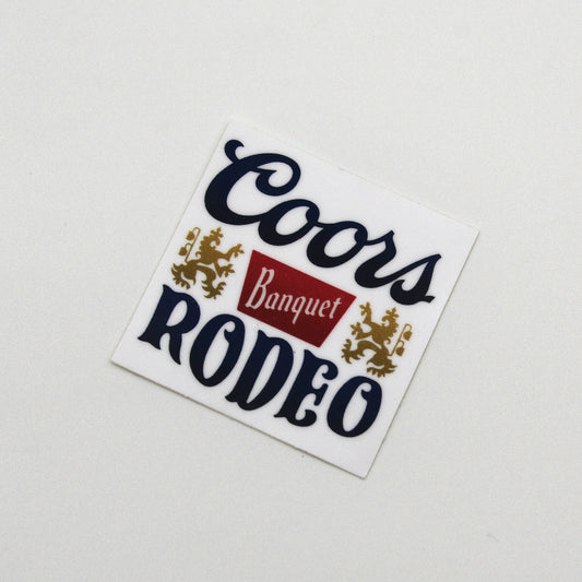 Coors banquet rodeo sticker