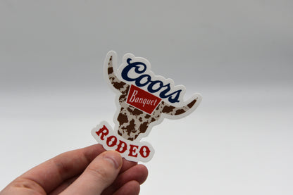 Coors Bull Rodeo Sticker