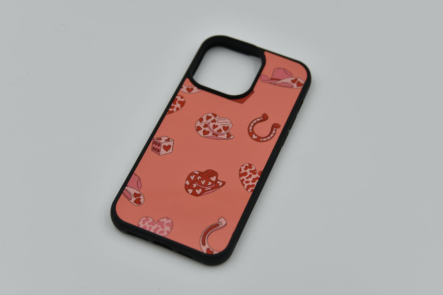 Western love patterned phone case