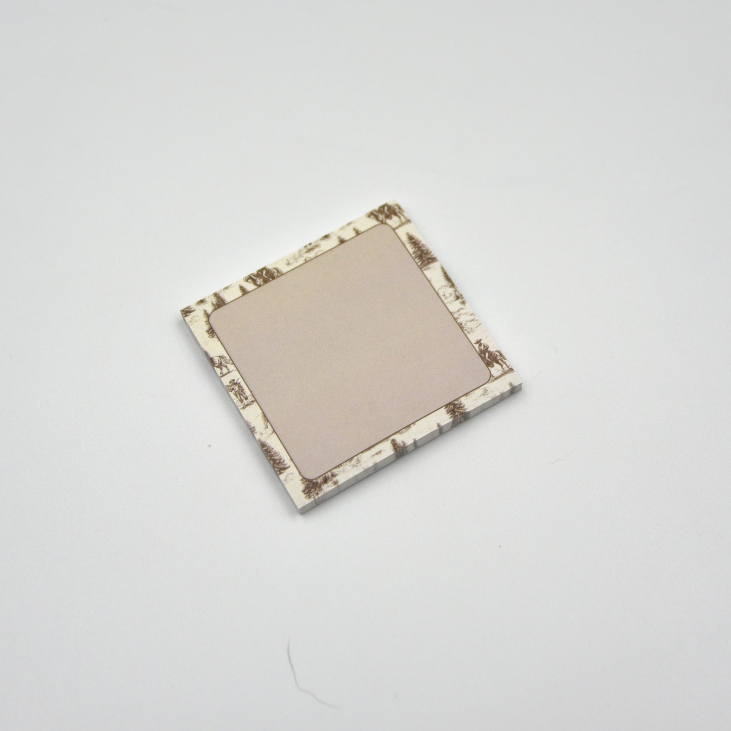 Golden Cowboy Print Sticky Notes – 3” x 3” Western Post-it® Pad