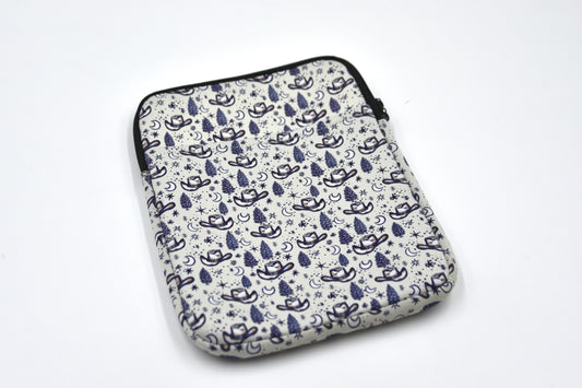 Midnight Cowboy Print Book & Tablet Sleeve – Western Cowgirl Starry Night Design