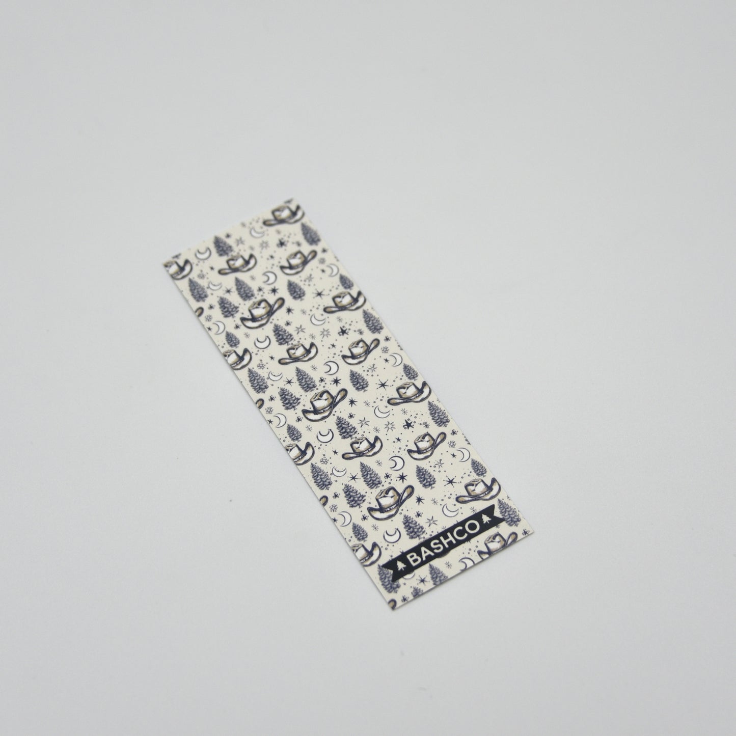 Midnight Cowboy Western Bookmark – Starry Night Forest Design for Book Lovers