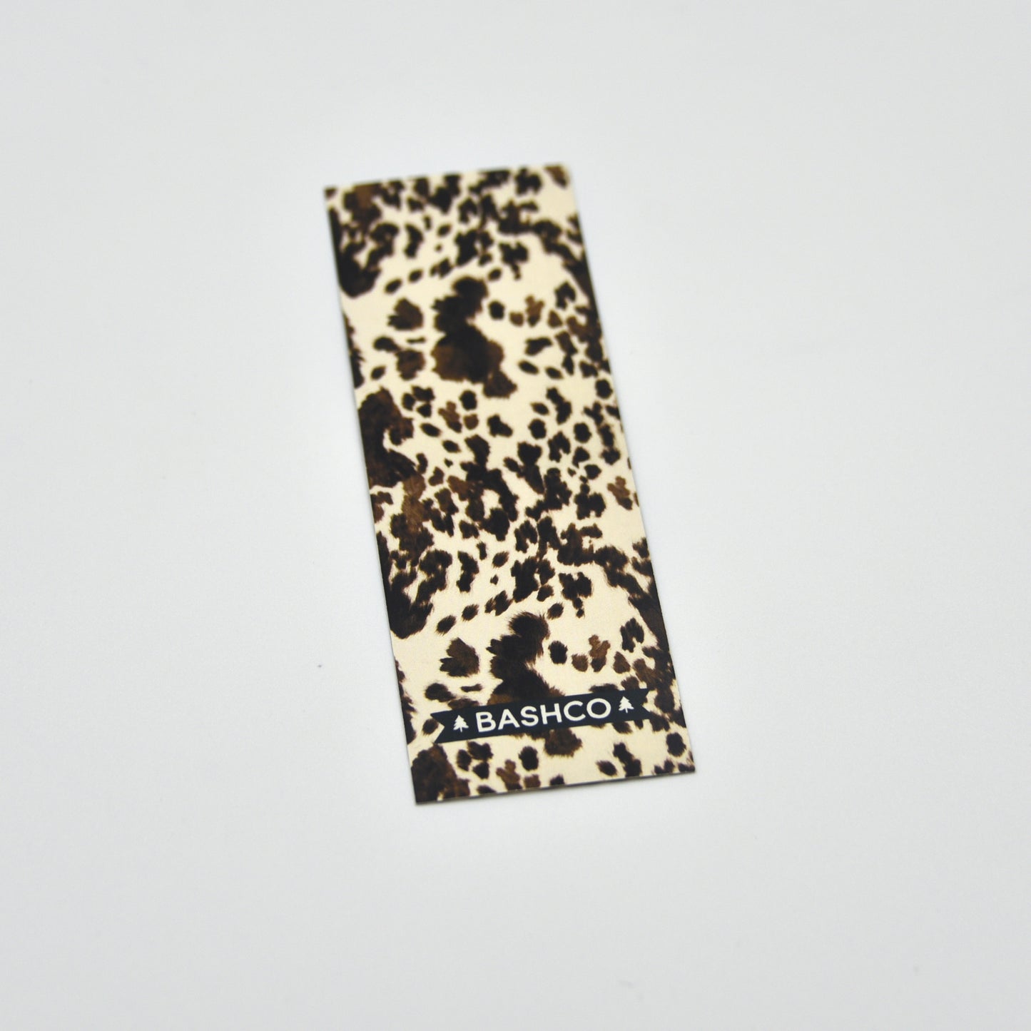 Brown Cowprint Western Bookmark – Rustic Ranch Cowhide Reading Accessory