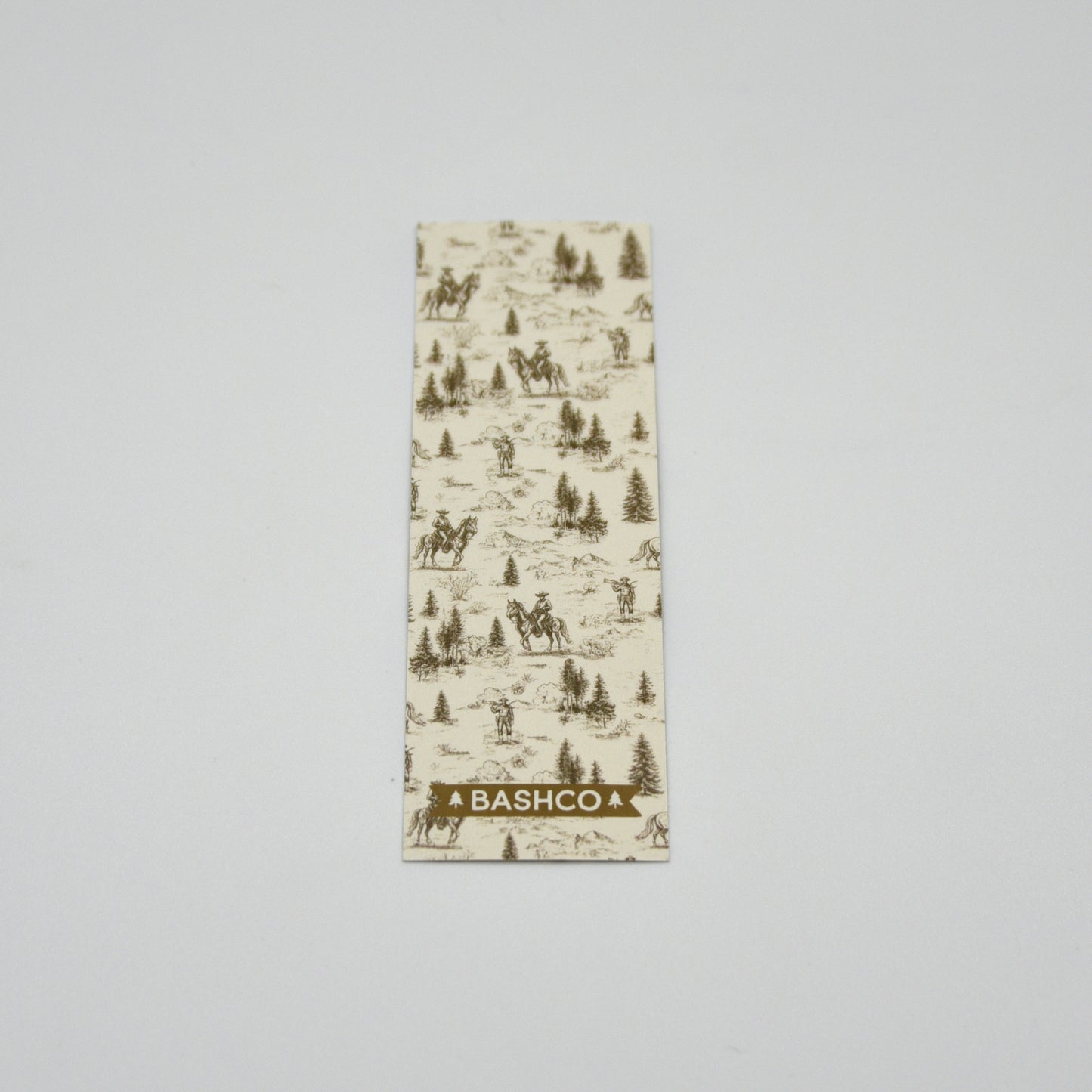 Golden Cowboy Western Bookmark – Rustic Rodeo Scene Reading Accessory