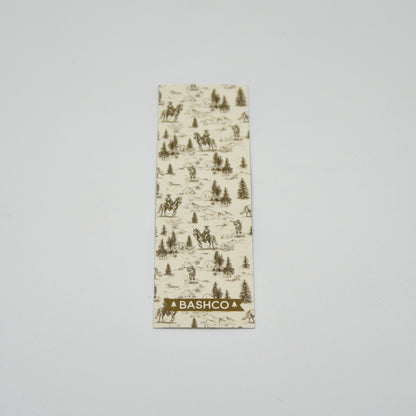 Golden Cowboy Western Bookmark – Rustic Rodeo Scene Reading Accessory