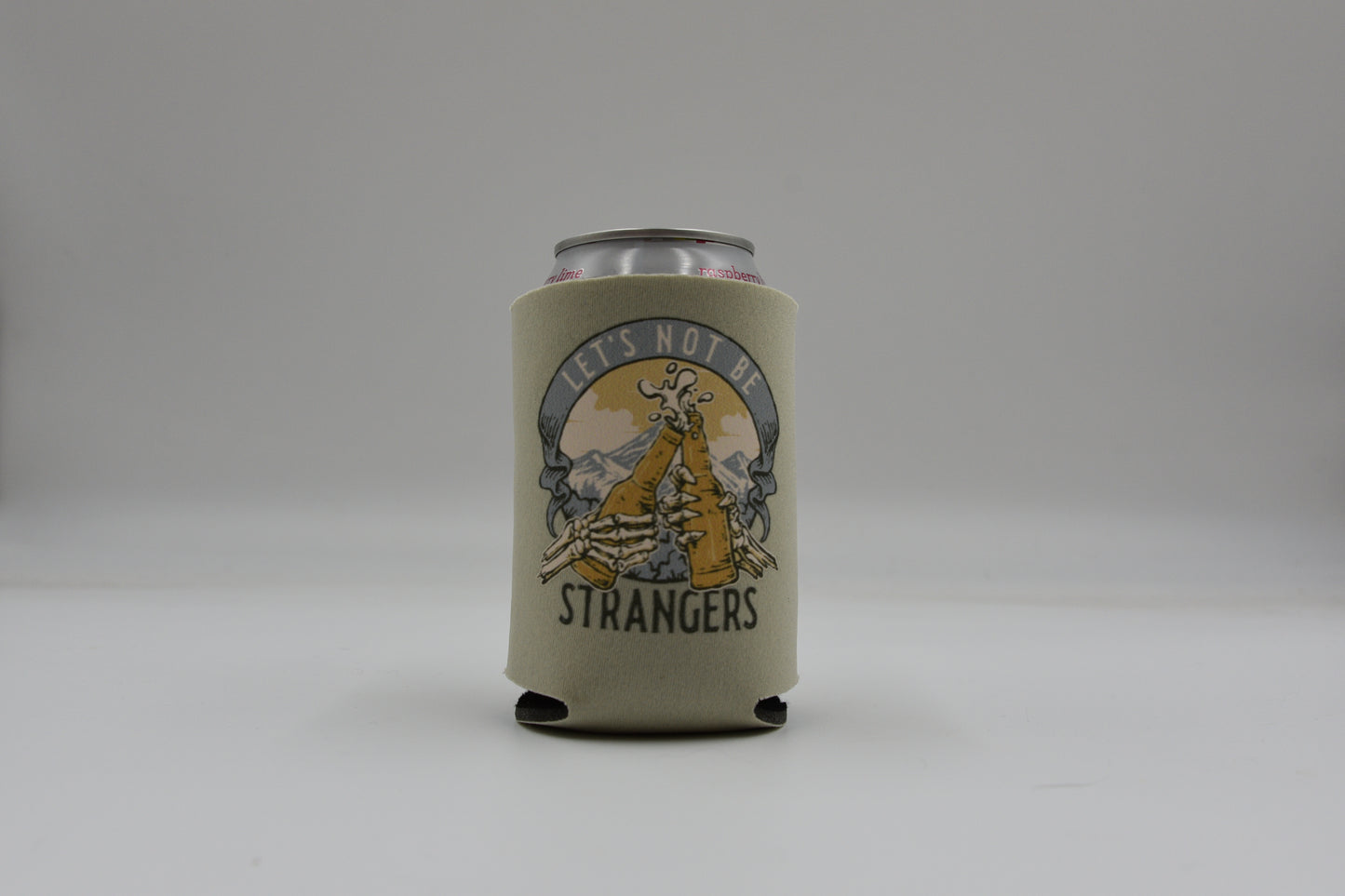 Let’s Not Be Strangers Skeleton Can Cooler | Western Beer Koozie