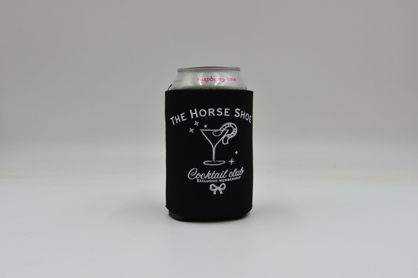 The Horse Shoe Cocktail Club Can Cooler | Western Beer Koozie