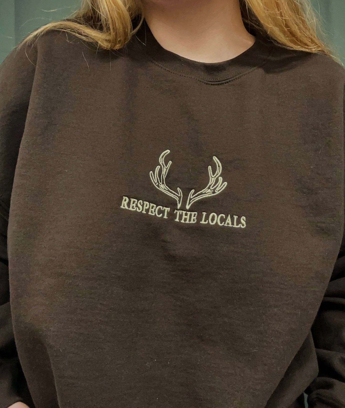 PREORDER - Respect the Locals Embroidered Crewneck