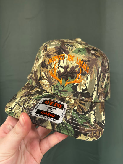 Respect the Locals Embroidered Antler Hat