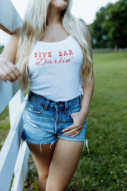 Dive Bar Darlin’ Cropped Tank | Western Country Tank