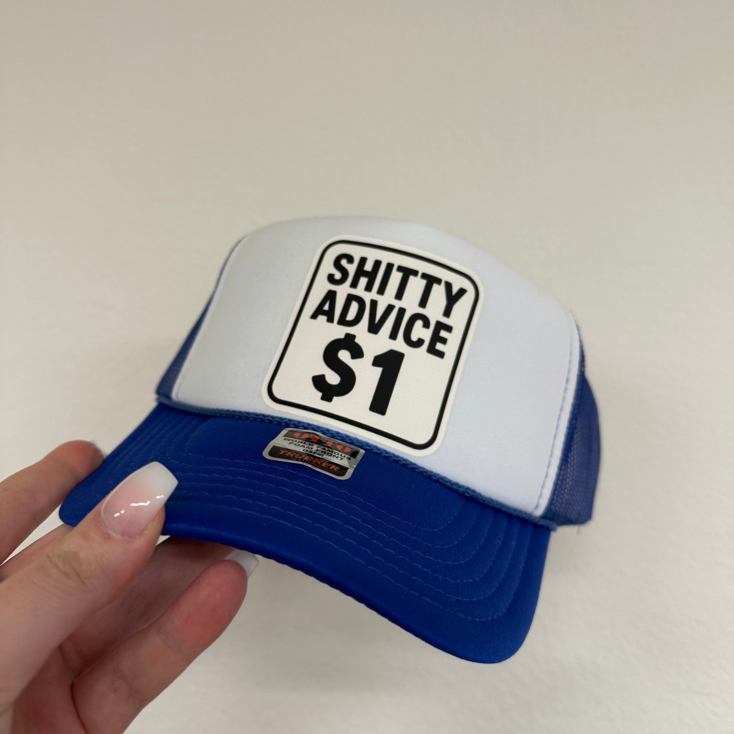 Shitty Advice $1 Trucker Hat – Funny Otto Cap in Multiple Colors