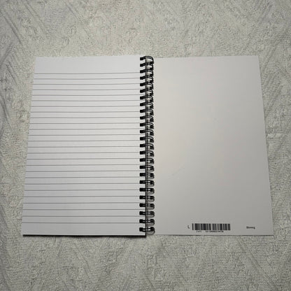 Neutral boots and cowboy hat western college lined Notebook | 5.5x8.5” A5 notebook