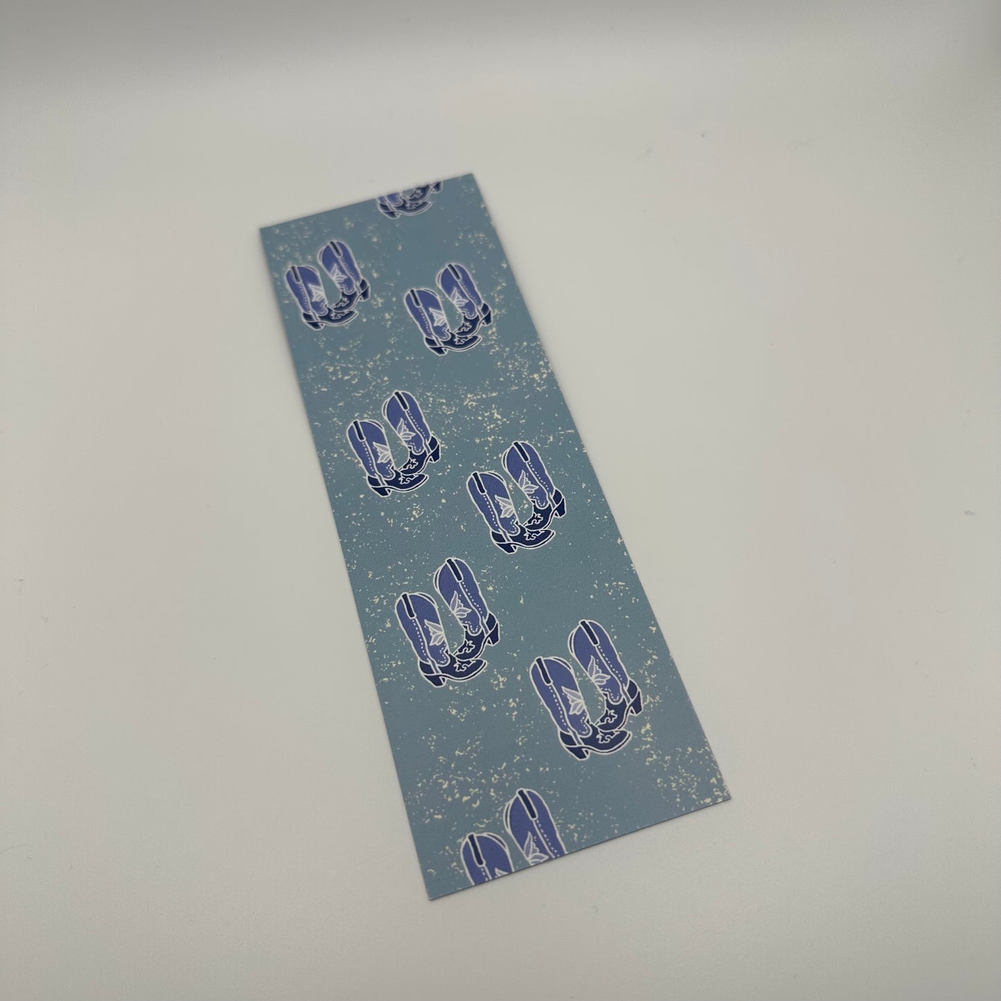 Blue Boots Paper Bookmark | Western Bookmark