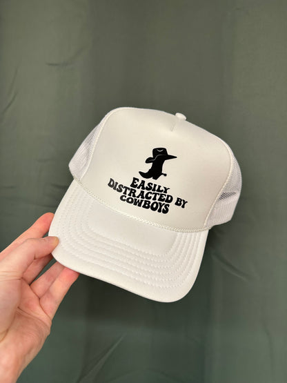 Easily distracted by cowboys trucker hat - Destach
