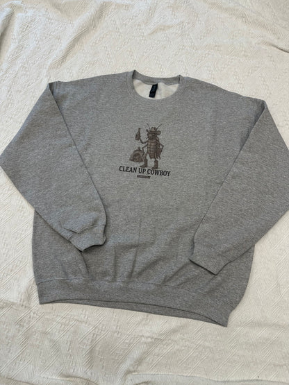 Clean Up Cowboy Crewneck Sweatshirt – Western Graphic Gildan Unisex