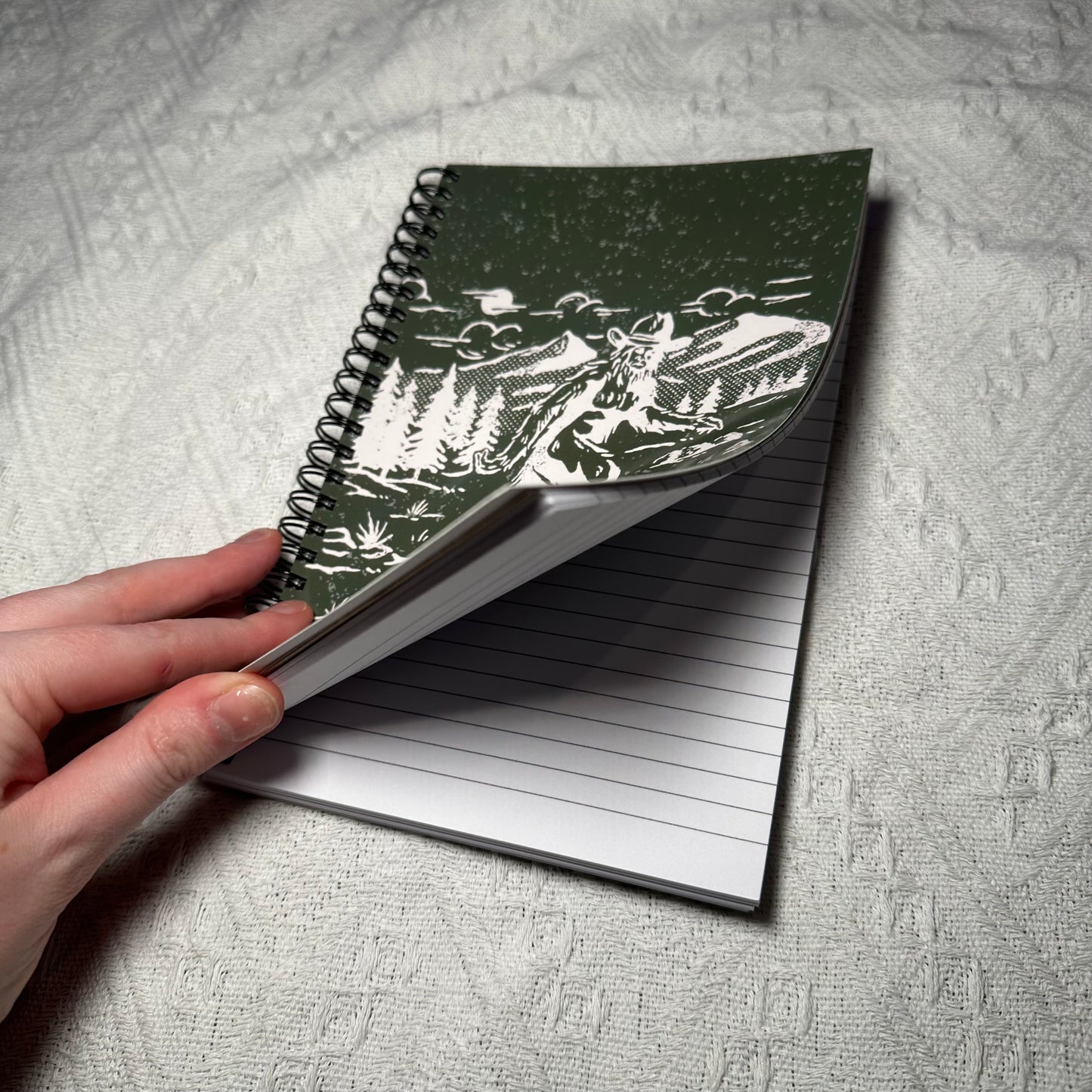 Cowboy Bigfoot western college lined Notebook | 5.5x8.5” A5 notebook