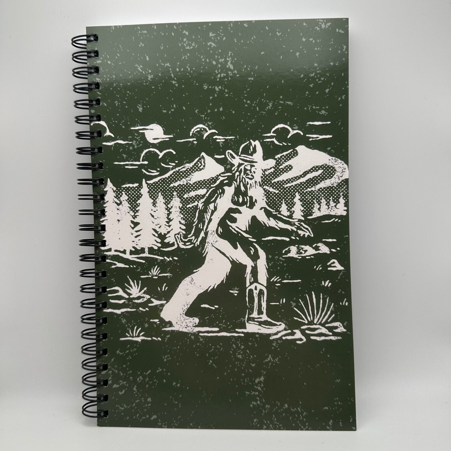 Cowboy Bigfoot western college lined Notebook | 5.5x8.5” A5 notebook