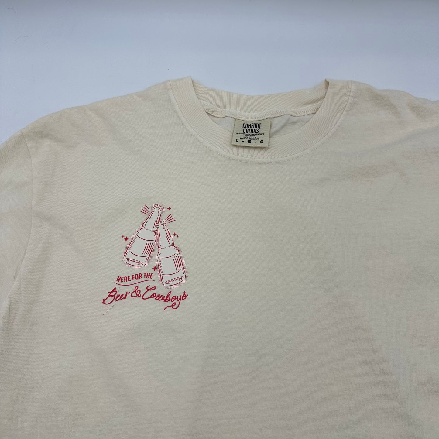 Here for the beer and cowboys light tee