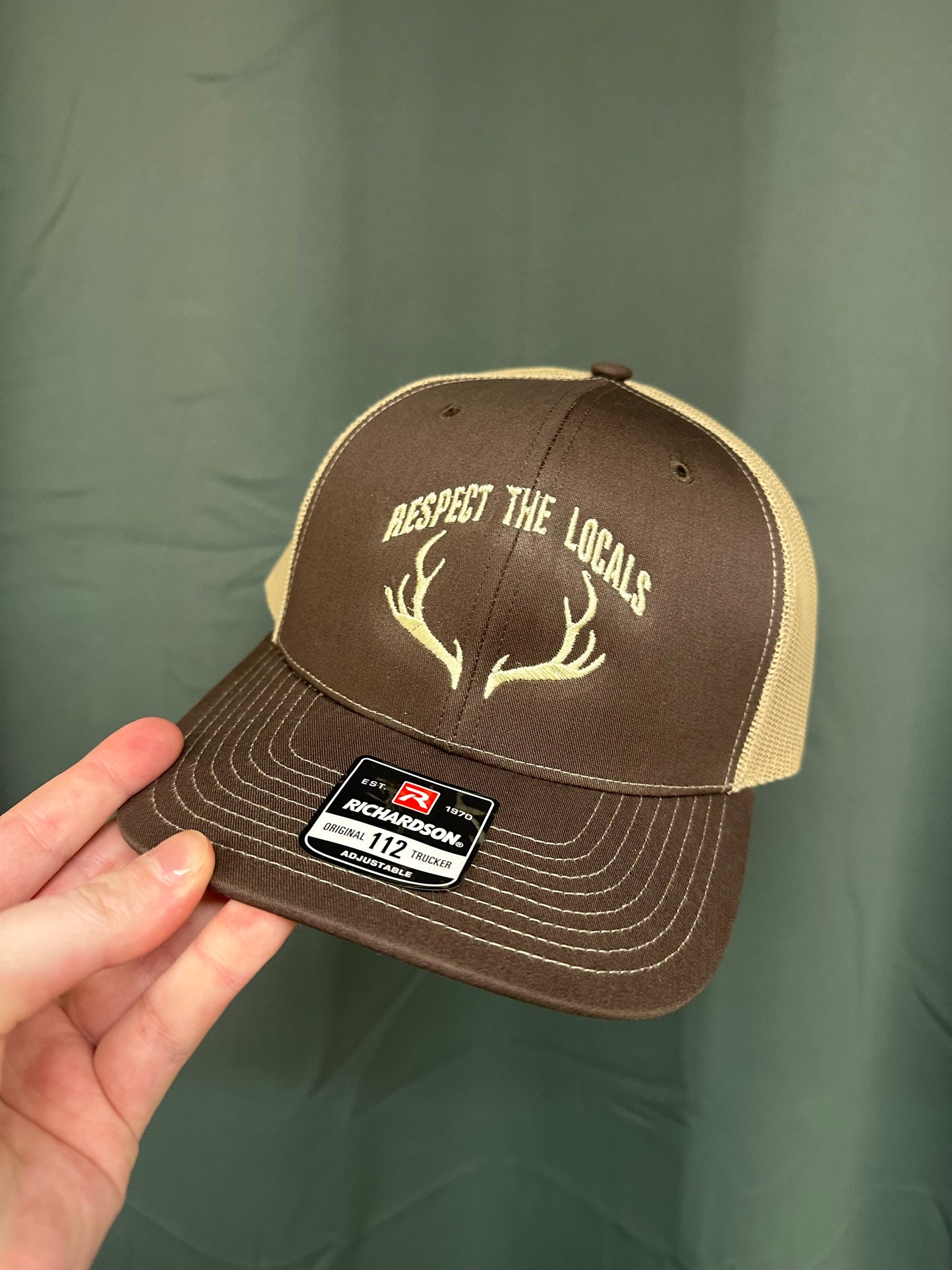 Respect the Locals Embroidered Antler Hat