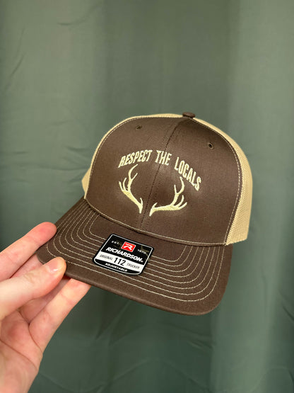 Respect the Locals Embroidered Antler Hat