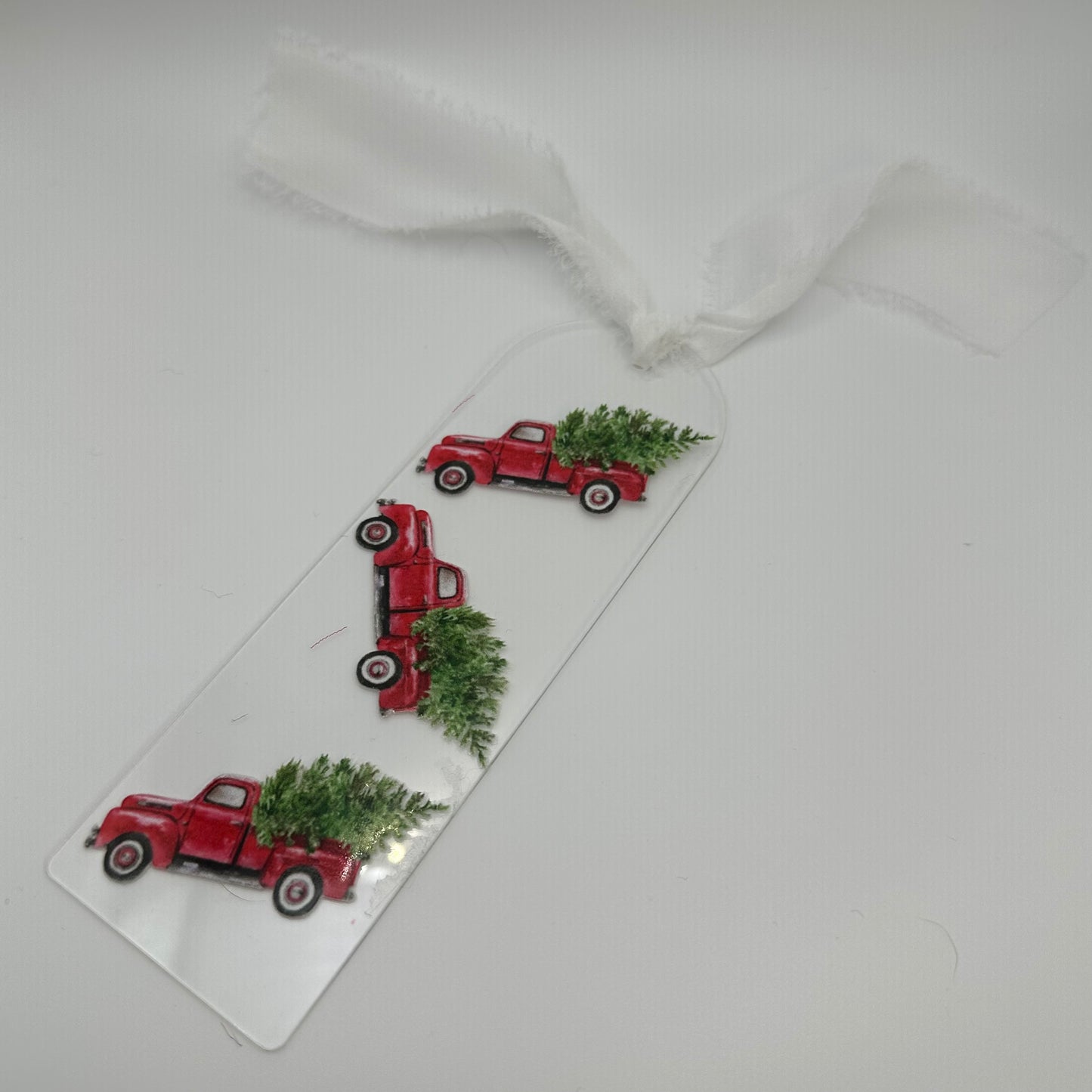 Christmas truck Acrylic Bookmark | Western Bookmark