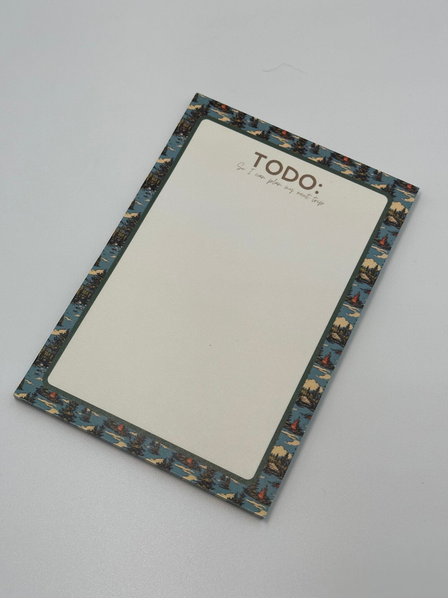 Camping post-it note pad | western todo list