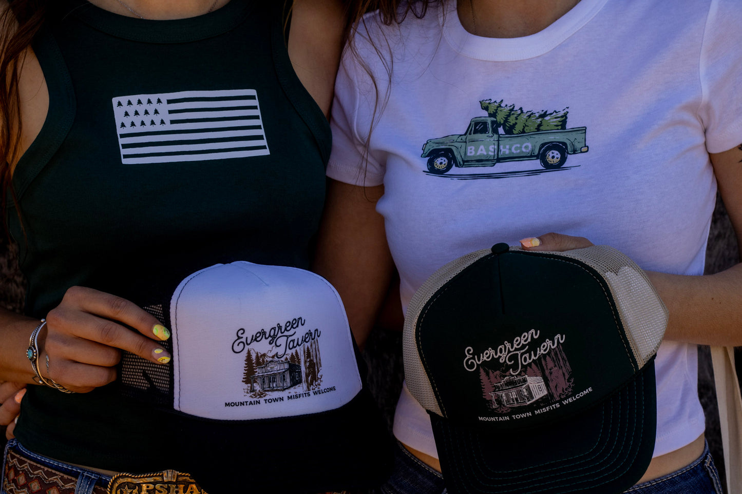 BASHCo Evergreen Truck Baby Tee | PNW Graphic Tee