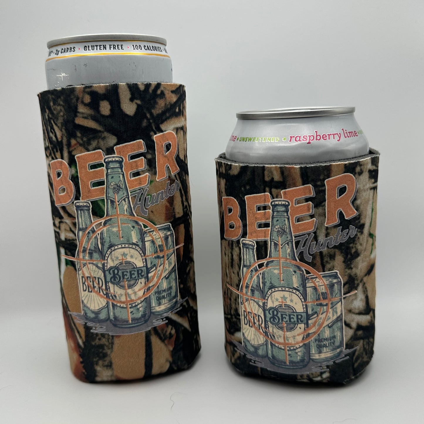 Beer hunter camo can cooler