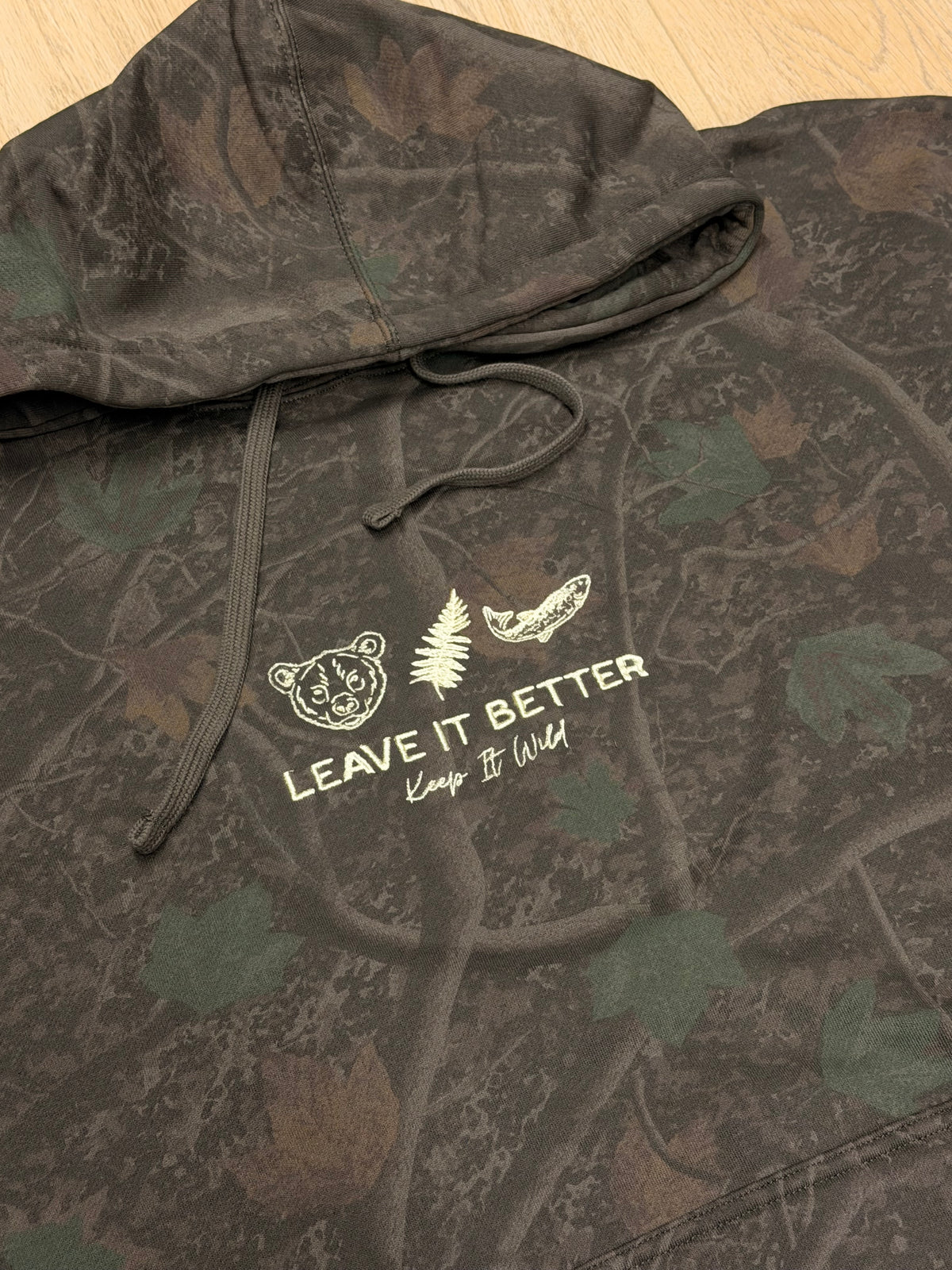 Leave it Better Embroidered Camo Hoodie