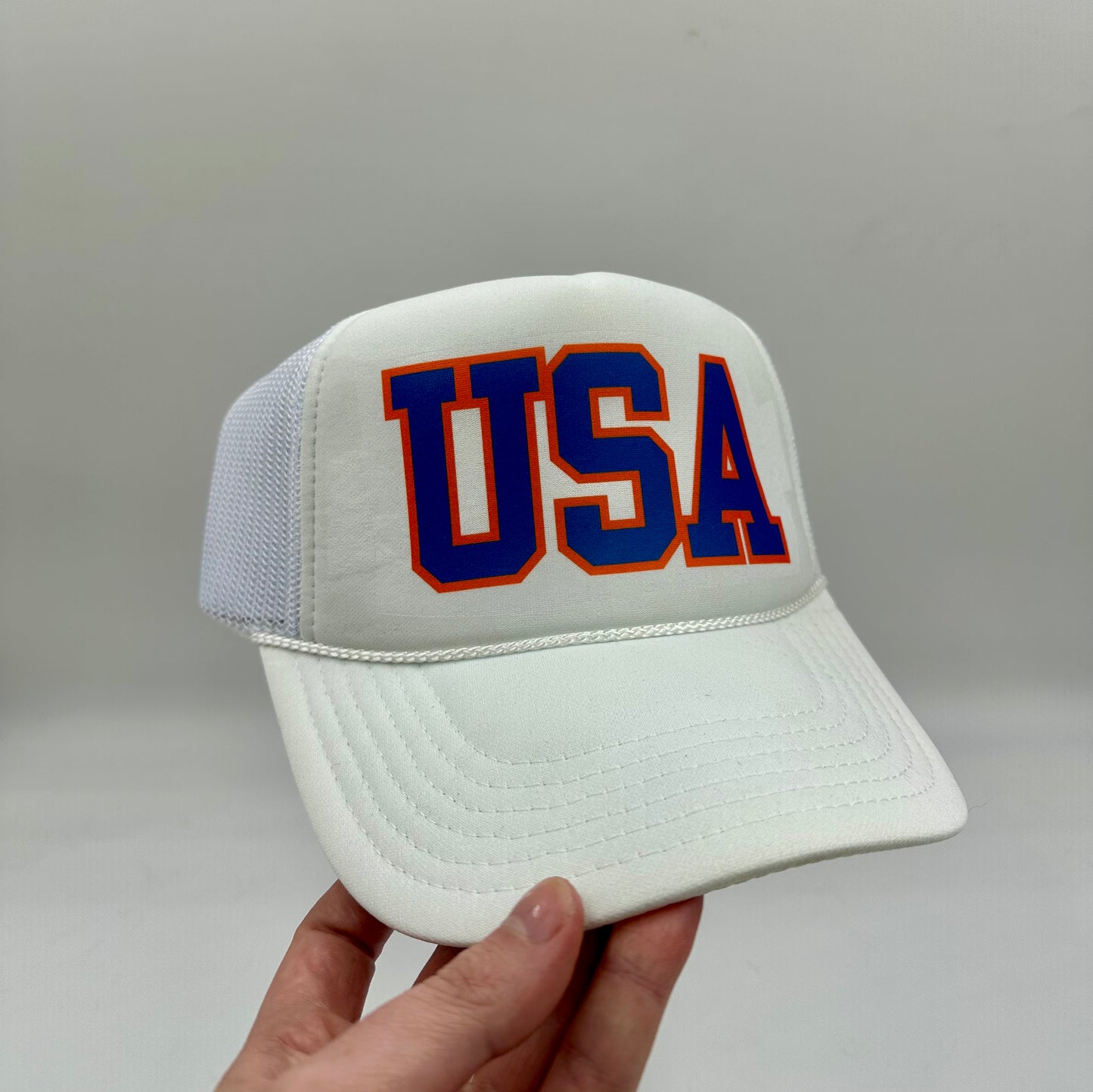 USA Foam Trucker Hat | White Otto Snapback