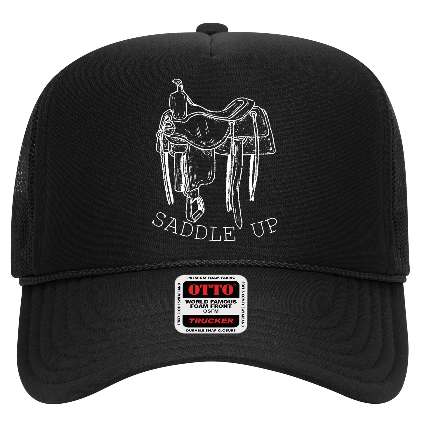 Custom logo hats for Saddle Up Retreats