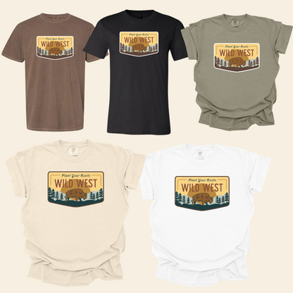 Wild West Comfort Colors Tee – Western Graphic T-Shirt
