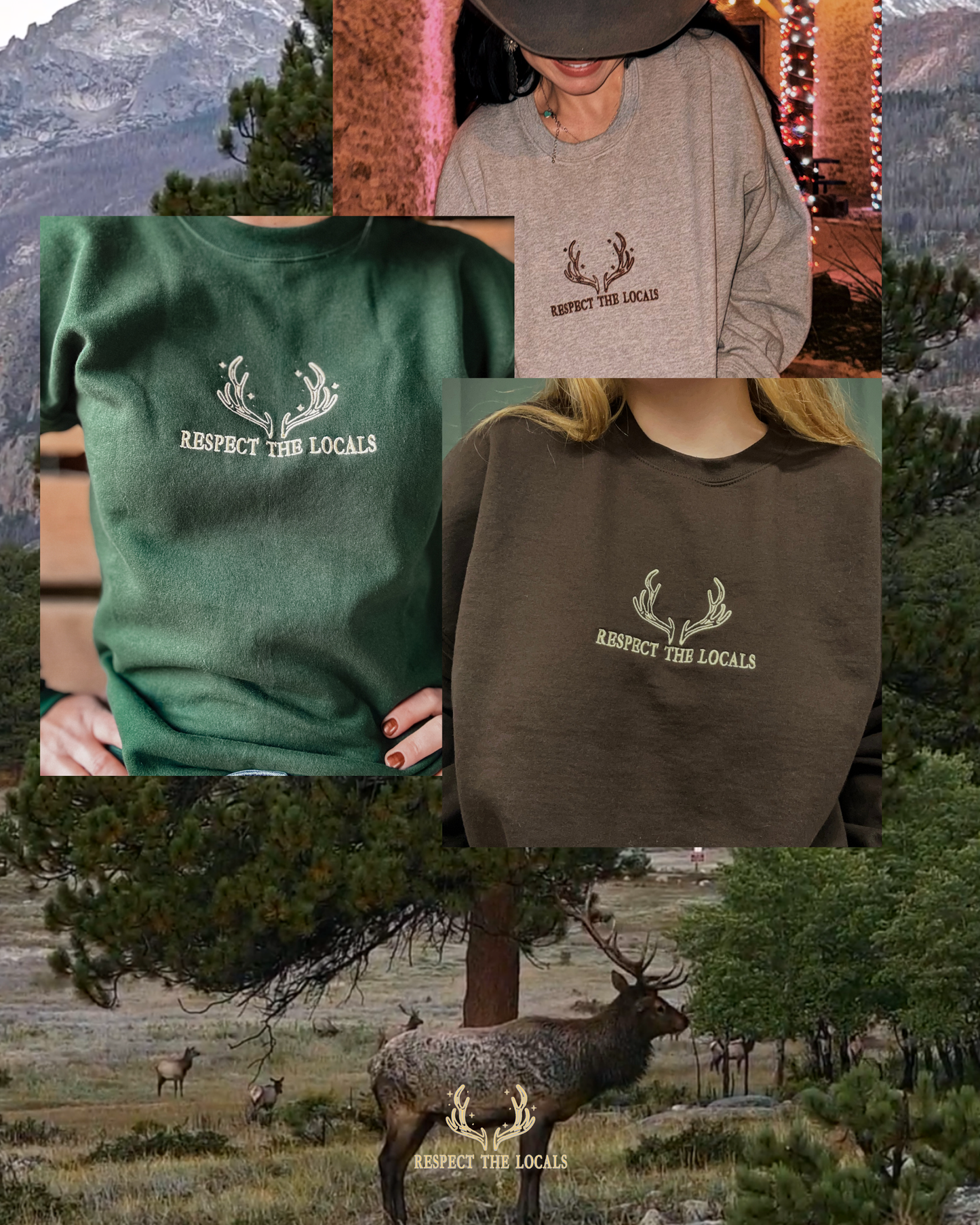 PREORDER - Respect the Locals Embroidered Crewneck