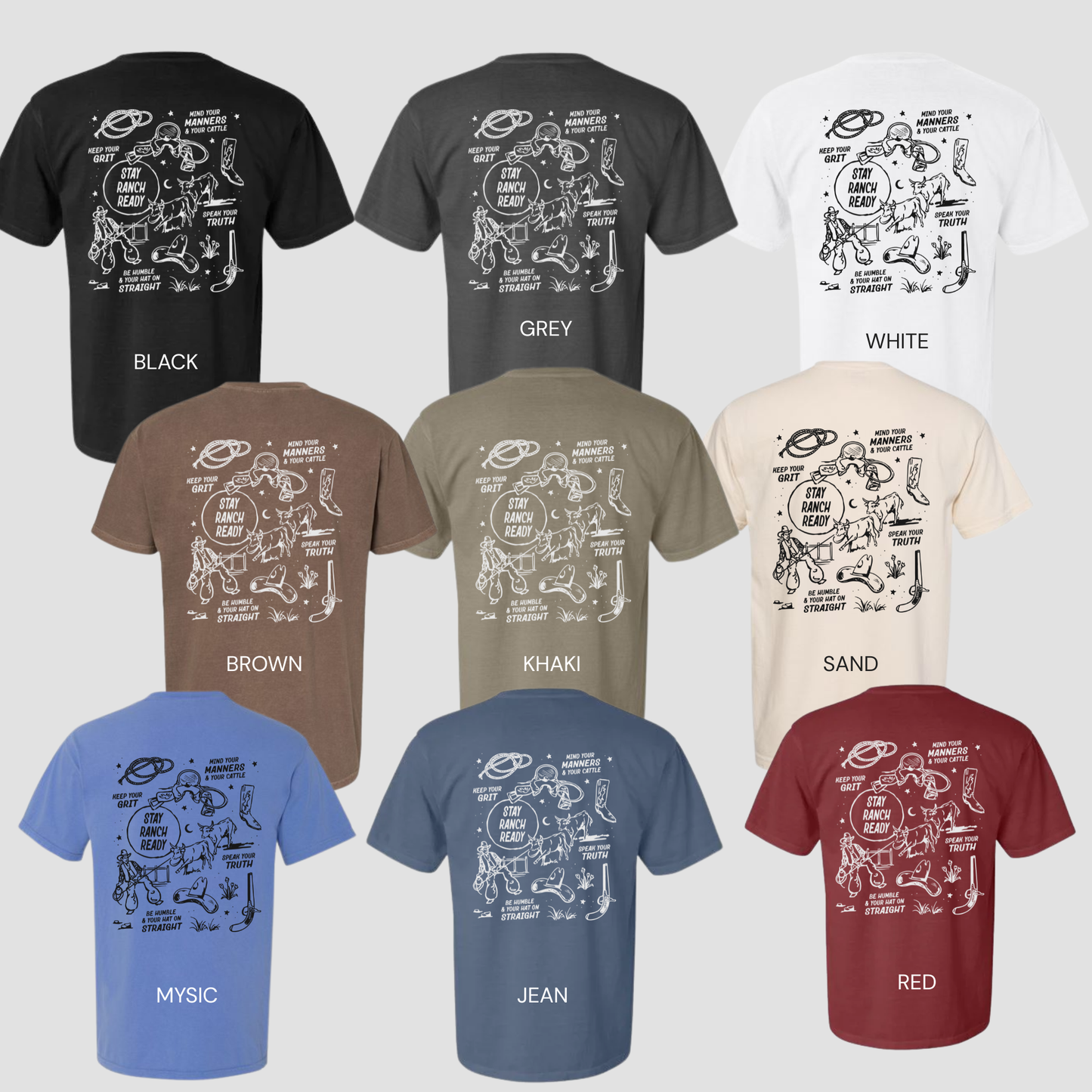 Mind Your Manners Comfort Colors® Tee | Western Graphic Ranch Shirt