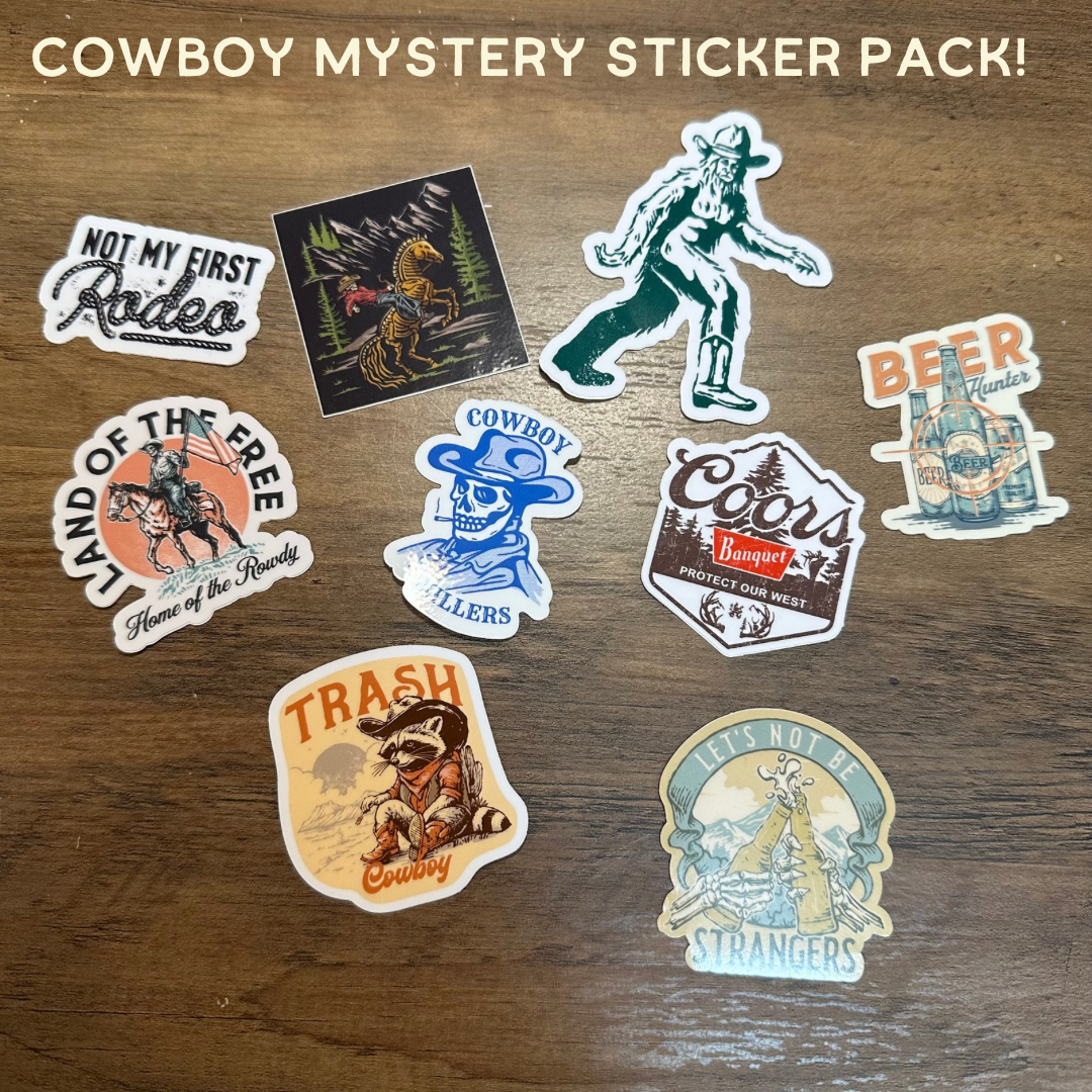 Mystery sticker packs | western sticker pack
