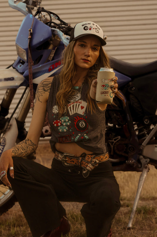 Lucky Western Can Cooler | Cadence x BASHCO | Break & Run Koozie