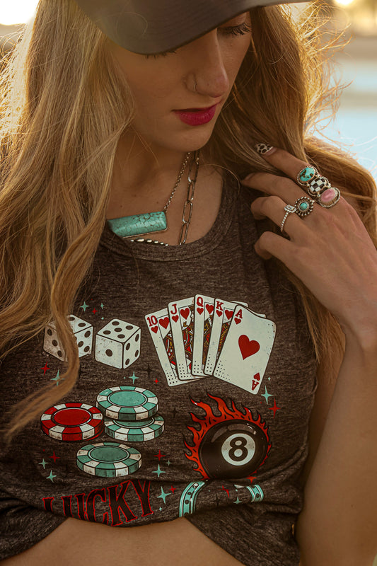 Lucky Western Graphic Tank | Cadence x BASHCO | Break & Run Collection