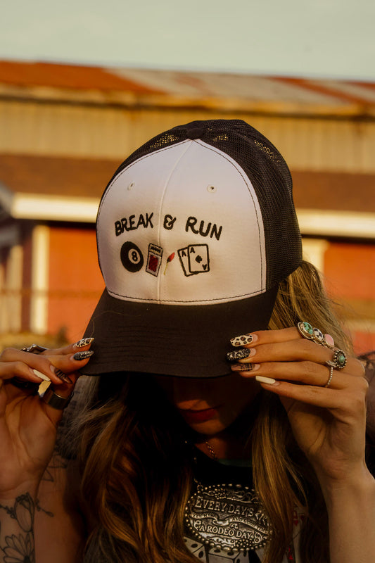 Break & Run Embroidered Trucker Hat | Richardson 112 | Western Pool Hat