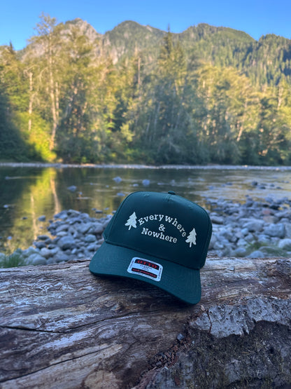 Everywhere & Nowhere Otto Dark Green Hat – Outdoor Adventure Mid-Profile Cap